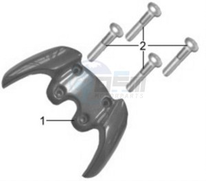 JET EURO X 50 drawing REAR LUGGAGE FRAME