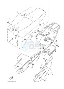 YBR125EGS (43BE) drawing SEAT