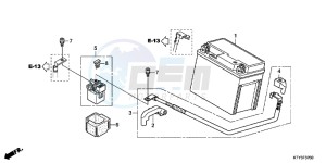 CBR125RWB CBR125RW E drawing BATTERY