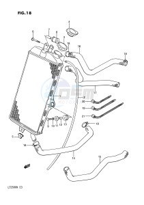 LT250R (E3) drawing RADIATOR