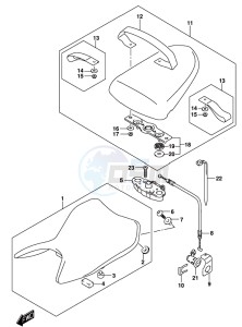 GSX-250RA drawing SEAT