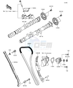 NINJA ZX-10R ABS ZX1000SGFA XX (EU ME A(FRICA) drawing Camshaft(s)/Tensioner