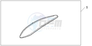 VT1100C3 drawing FR.MUDGUARD ORNAMENT