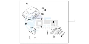 NT700VB drawing TOP BOX 45L