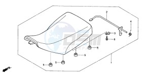 TRX350FE FOURTRAX ES drawing SEAT