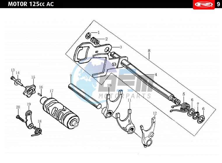 PRE-SELECTOR GEAR  EURO4