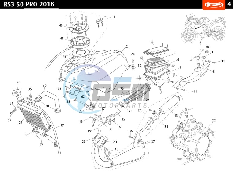 TANK EXHAUST RADIATOR