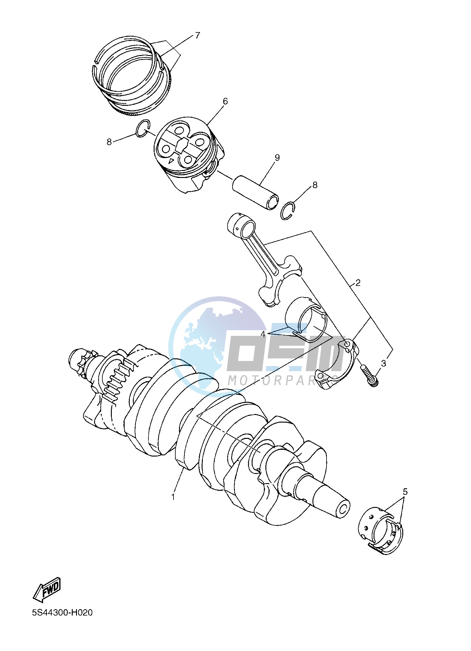 CRANKSHAFT & PISTON