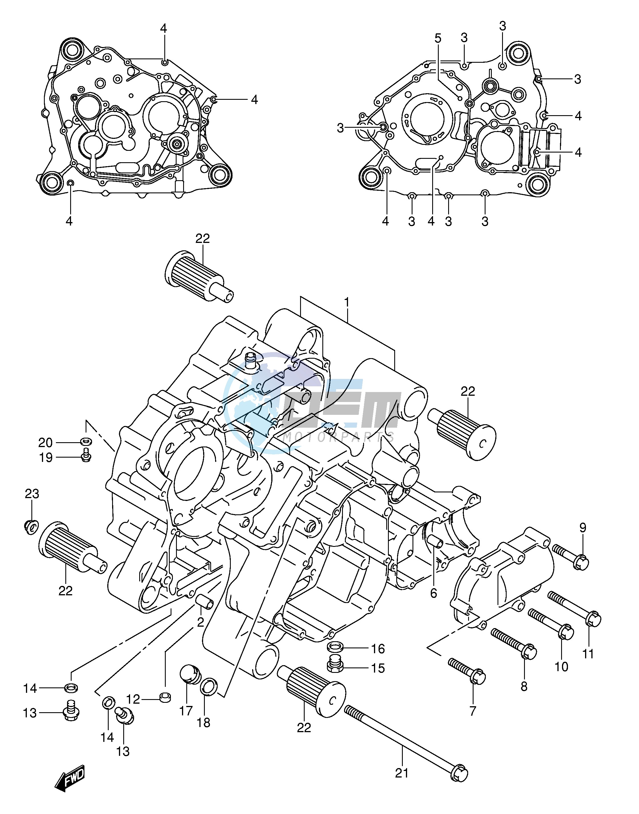 CRANKCASE (MODEL K3 K4 K5 K6)