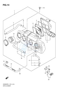 GSX650F (E21) Katana drawing AIR CLEANER