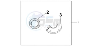 CBR1000RAA F / ABS CMF drawing CARBON CRANKCASE COVER SET