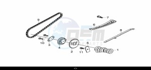 CRUISYM 300 (LV30W1Z1-EU) (L9) drawing CAM SHAFT COMP