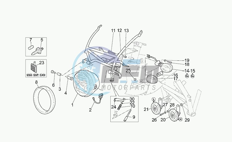 Le mans headlight