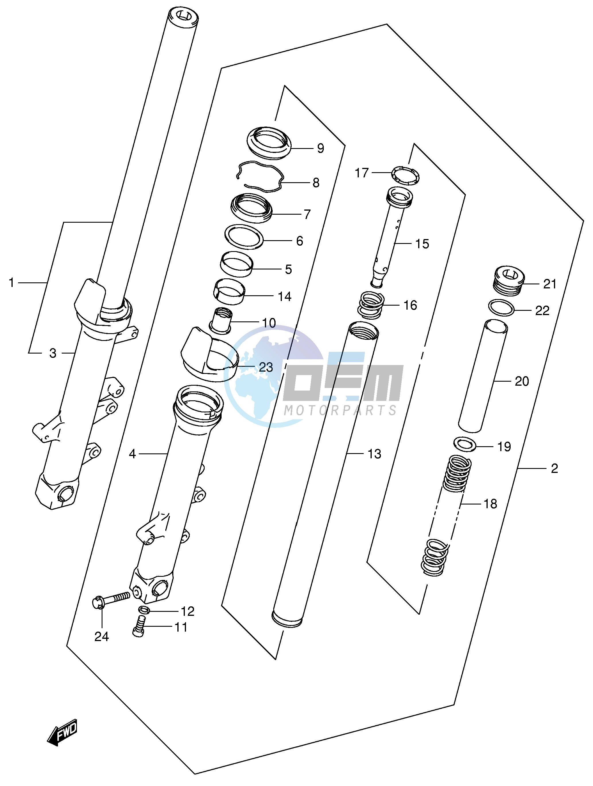 FRONT FORK DAMPER (MODEL K4)