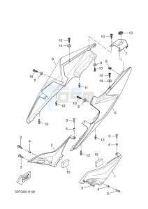 YZF-R125 R125 (5D7K 5D7K 5D7K) drawing SIDE COVER