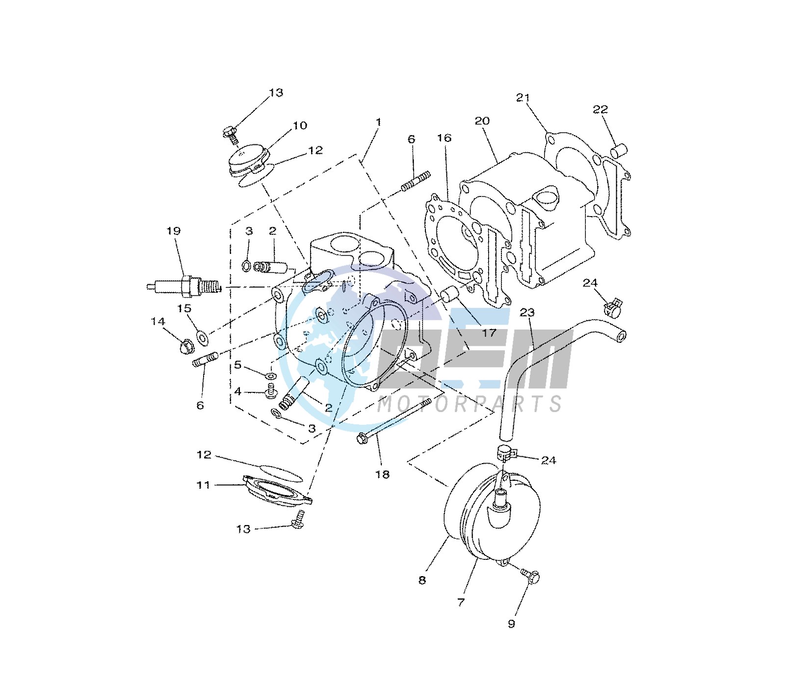 CYLINDER AND HEAD