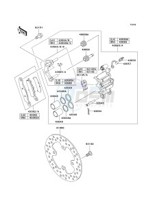 KVF 650 D ([BRUTE FORCE 650 4X4] (D6F-D9F) D6F drawing FRONT BRAKE