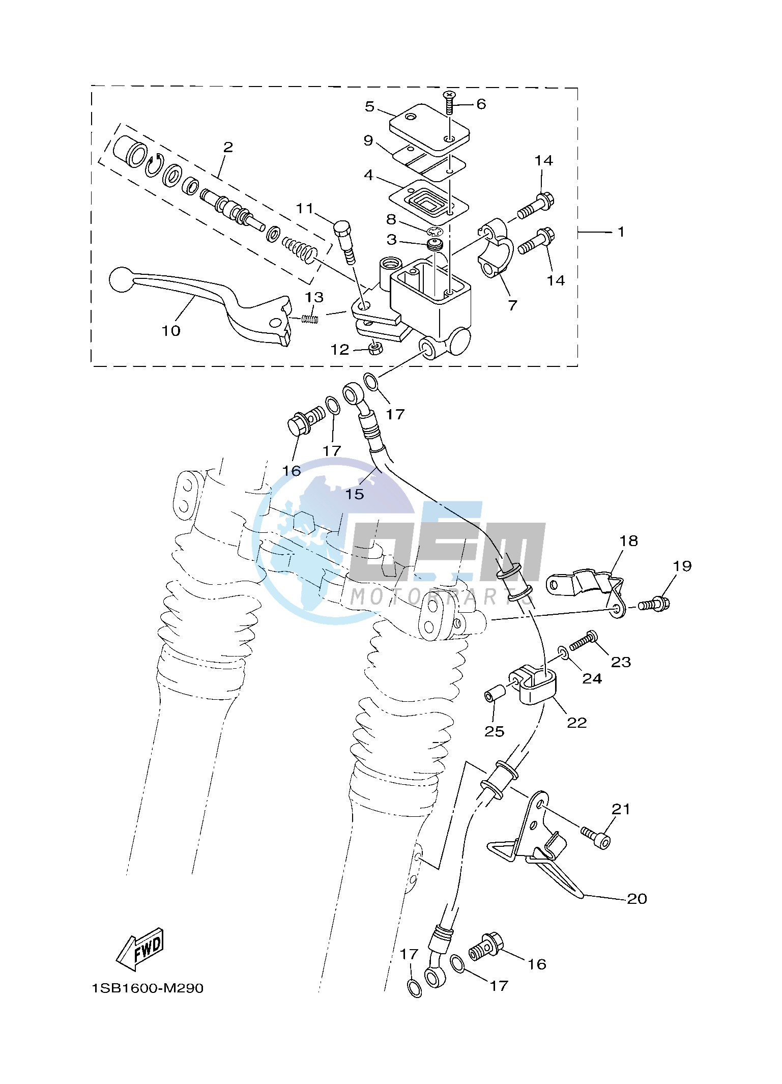 FRONT MASTER CYLINDER