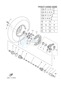 YFM700FWAD YFM700PF GRIZZLY 700 EPS (B383) drawing FRONT WHEEL 2