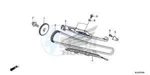 NC750SAE NC750SA ED drawing CAM CHAIN/ TENSIONER