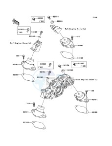 JET SKI ULTRA 260X JT1500E9F EU drawing Engine Mount