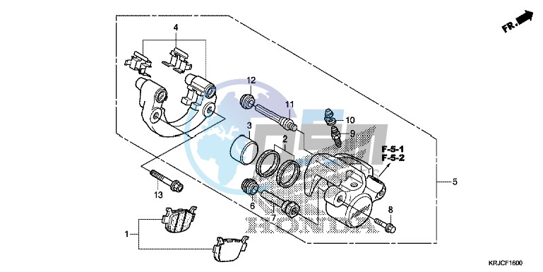 REAR BRAKE CALIPER