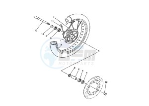 XT X 660 drawing FRONT WHEEL