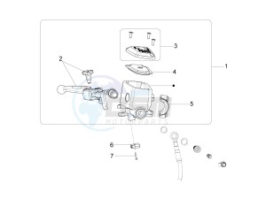 Audace 1400 Carbon 1380 (NAFTA) drawing Front master cilinder