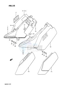 DR200 (E24) drawing FRAME COVER