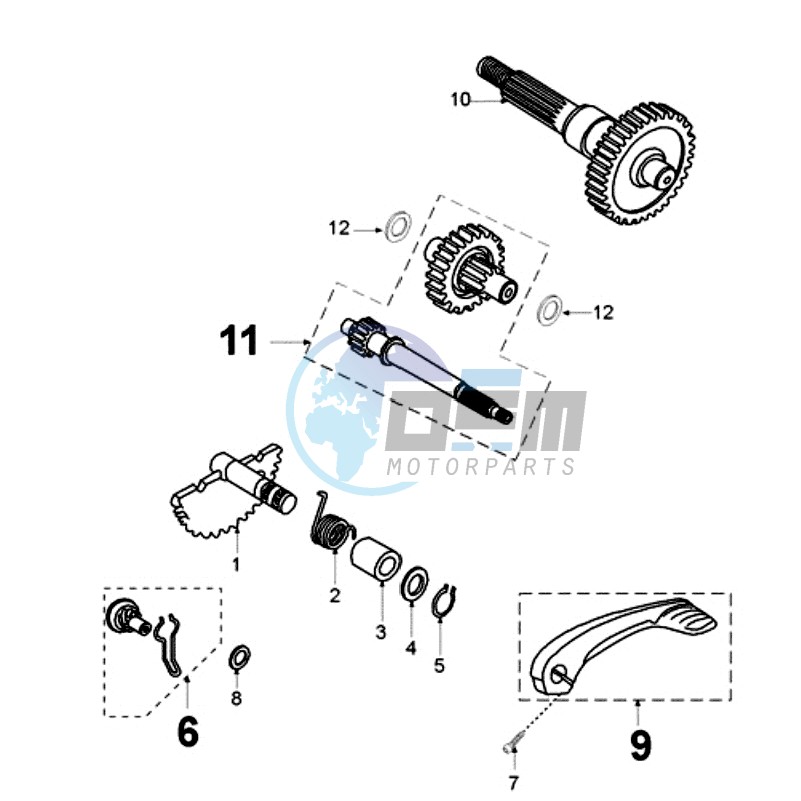 DRIVE SHAFTS / KICKSTARTER