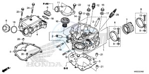 TRX420FA2F TRX420 Europe Direct - (ED) drawing CYLINDER HEAD