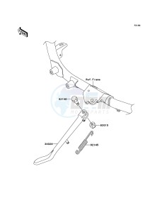 VN1600 MEAN STREAK VN1600B6F GB XX (EU ME A(FRICA) drawing Stand(s)