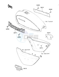 KZ 250 D [CSR] (D2) [CSR] drawing LABELS -- 81 D2- -