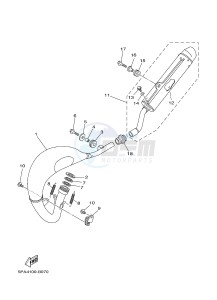 YZ85 YZ85LW (1SP1 1SP3) drawing EXHAUST