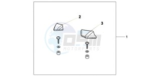 XL1000VA9 Ireland - (EK / ABS) drawing PILLION ARM REST SET