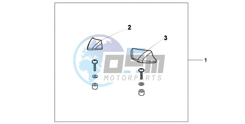 PILLION ARM REST SET