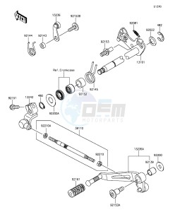 Z1000SX ZX1000LFF FR GB XX (EU ME A(FRICA) drawing Gear Change Mechanism