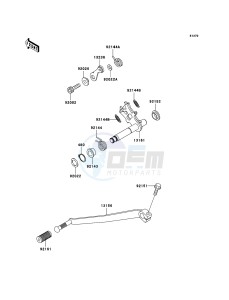 W650 EJ650-C7P GB XX (EU ME A(FRICA) drawing Gear Change Mechanism