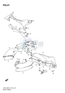 GSX1300R (E50) Hayabusa drawing METER PANEL