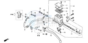 NSS250EX FORZA EX drawing RR. BRAKE MASTER CYLINDER (NSS250X)