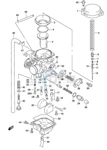 GZ250 (P19) drawing CARBURETOR (MODEL K2)