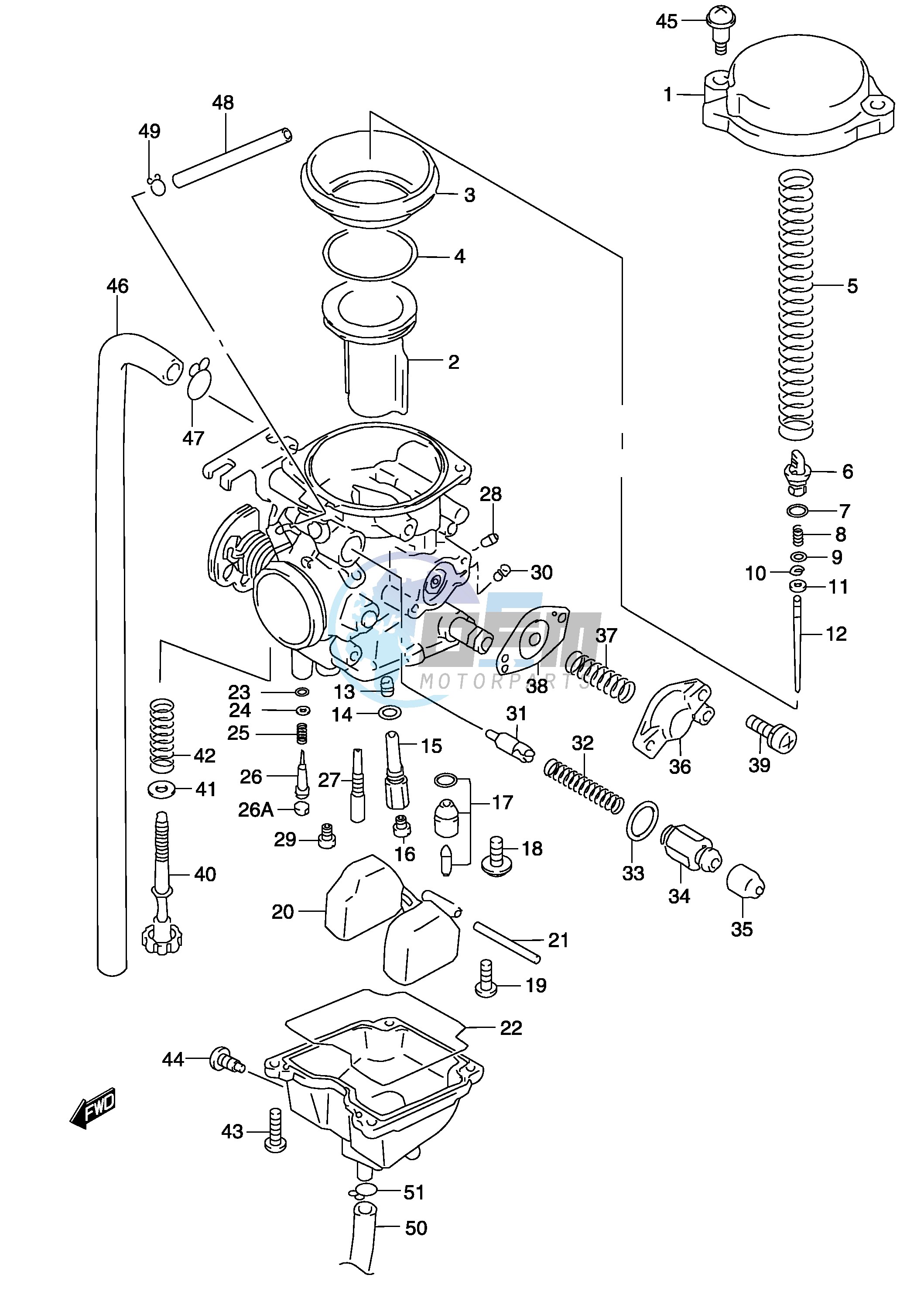 CARBURETOR (MODEL K2)