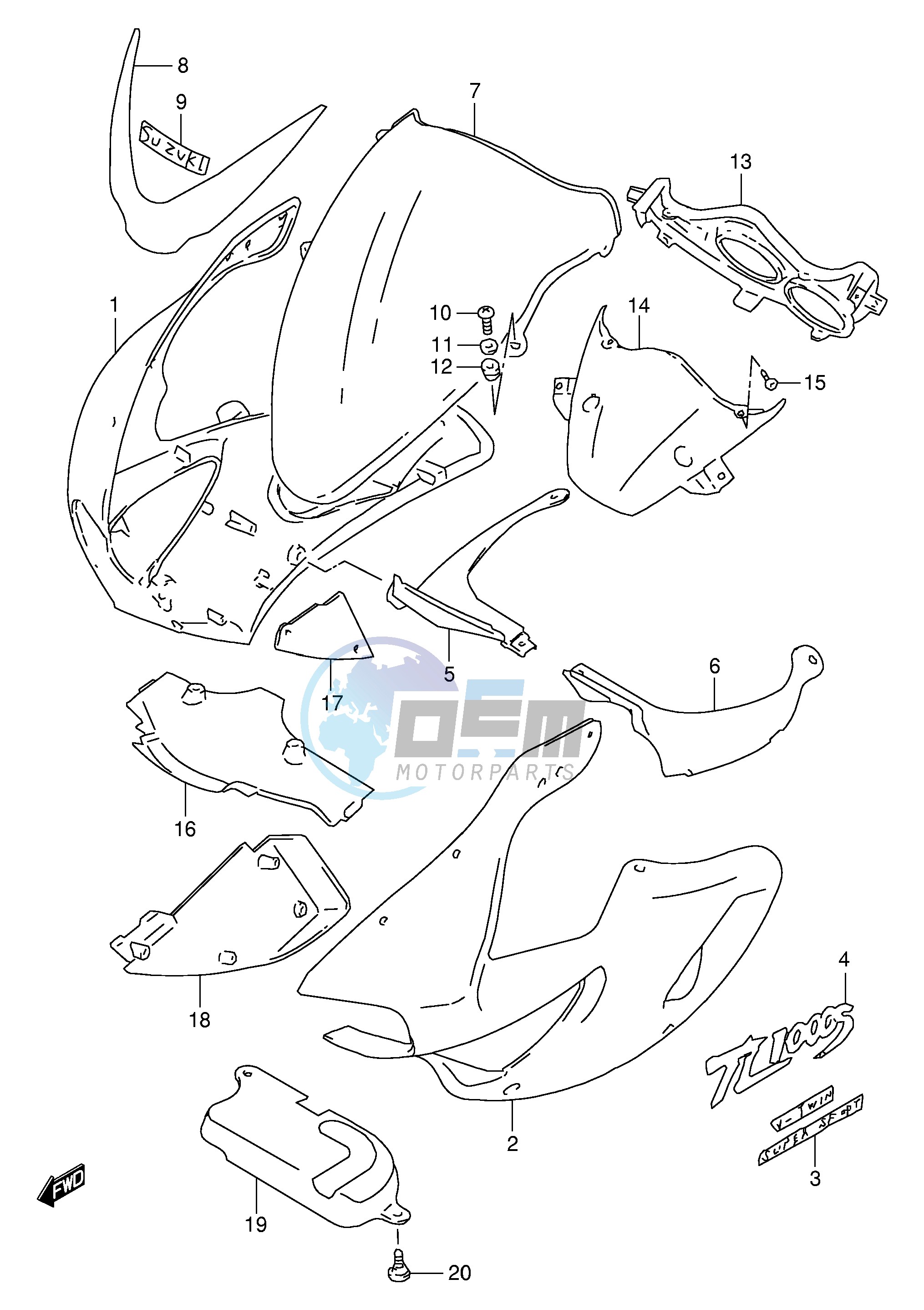 COWLING BODY (MODEL W)