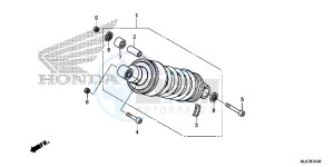 CBR650FAE CBR650FAE 2ED - (2ED) drawing REAR CUSHION