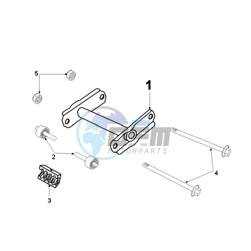 RMO ENGINEMOUNT WITH LONG MOUNT RUBBERS