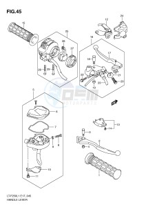 LT-F250 (E17) drawing HANDLE LEVER (LT-F250L1 E17)