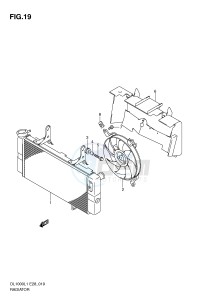 DL1000 (E28) V-Strom drawing RADIATOR