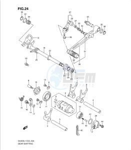 DL650 drawing GEAR SHIFTING