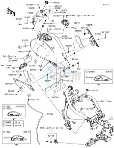 VULCAN S ABS EN650DHFA XX (EU ME A(FRICA) drawing Fuel Tank