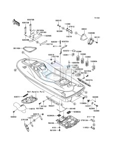 JET SKI 900 STX JT900-E2 FR drawing Hull